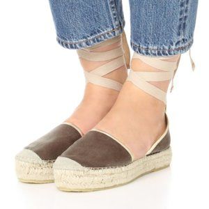 Free People Paradise Velvet Platform Espadrille